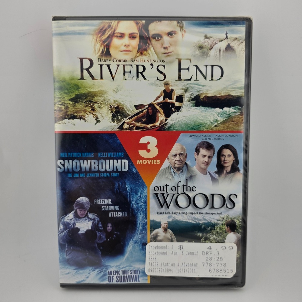 Echo Bridge 3 Movies Rivers End Snowbound Out of the Woods DVD NTSC New
